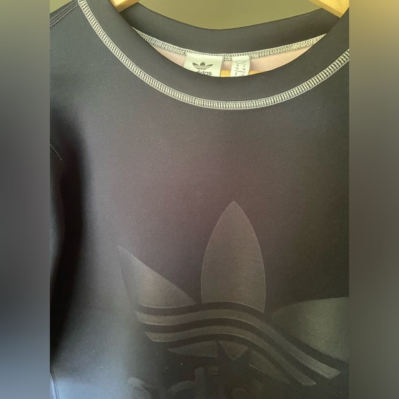 Adidas Originals Neoprene Trefoil Logo Sweatshirt S/M oversized - Picture 3 of 9